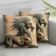 Ulloord Horse for , Pillow Covers , Throw Pillow Covers,Teenage Home Bedroom Office Decor Pillowcase, for Horse