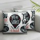 Ulloord Colorul in This Room Throw Pillow Covers Decorative Pillowcase,Positive Decorations Cushion Case for Sofa Couch, Girl Room Decor