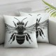 Ulloord Black Pillow Cover Cushion Covers for Sofa Couch Home Decoration CC