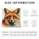 Ulloord Log Cabin Decor Fox Throw Pillow Cover Decorative Cushion Case Home Living Room Bed Sofa Car Linen Square