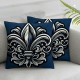 Ulloord Pillow Cover Black Word Cushion Covers for Sofa Couch Decorative Pillow Case