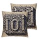 Ulloord Vintage Blue No Wake Zone Pillow Cover Decorative Cushion Case for Sofa Bedroom Car Couch