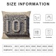 Ulloord Vintage Blue No Wake Zone Pillow Cover Decorative Cushion Case for Sofa Bedroom Car Couch