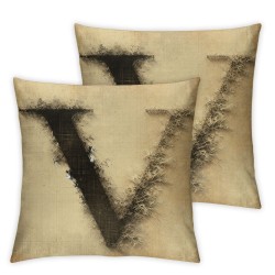 Ulloord Vintage Words Live Love Laugh Burlap Throw Pillowcase Cushion Cover