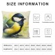 Ulloord Outdoor Christmas Pillow Cover Home Decor Decorative Cushion Case for Sofa Winter Bird Decorations Throw Pillowcase