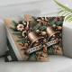 Ulloord Coastal Christmas Pillow Covers Merry Christmas Wreath Throw Cushion Case Sofa Lumbar Pillowcase