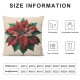 Ulloord Christmas Pillow Covers Happy New Year Decorative Cushion Case for Sofa Couch Throw Pillowcase