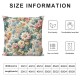 Ulloord Spring Pillow Covers Fresh Flower Market Spring Decorations Throw Farmhouse Pillowcase Linen Cushion Case for Spring Home Décor