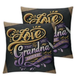 Ulloord Square Black I Love That You are My Throw Pillow Case Cushion Cover