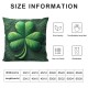 Pillow Cover St. Patrick Day Seasonal Gifts Burlap Decorative Cushion Cover  - Retro Good Luck Charms