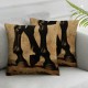 Ulloord Cabin Decor Animal Moose Pillow Cover Forest Trees Decorative Cushion Case Home Living Room Bed Sofea Car Square