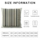 Ulloord Farmhouse Decorative Throw Pillow Covers Grey and Beige Striped Linen Trimmed Edge Pillow Cases for Couch Sofa Chair Bedroom ,Grey