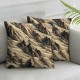 Ulloord Decorative Throw Pillow Cover h Textured Square Sofa Pillow for Living Room , , Buttery Cream