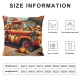 Ulloord Fall Pillow Covers Autumn Pumpkin Truck Throw Pillow Case Buffalo Plaids Cushion Cover for Farmhouse Sofa Car Couch Decoration,