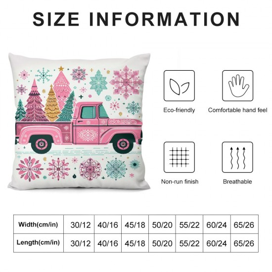 Ulloord Pillow Cover Throw Pillow Cover Decorative Cushion Case for Winter Holiday Sofa Couch Chair