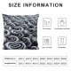 Ulloord Struttura Abstract Abstract Pillow Covers  | Soft Ivory Throw Pillow Covers for Bed, Couch &amp; Living Room |  Canvas Pillow Cover with Zipper