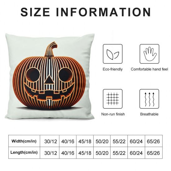 Ulloord AnyDesign Pink Halloween Throw Pillow Covers Cute Ghost Pumpkin Cushion Case Halloween Pillow Case Spooky Farmhouse Decor for Home Couch Sofa,