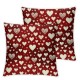 Ulloord AnyDesign Valentine's Day Pillow Covers Throw Pillow Case Cushion Cover for Home Couch Sofa Wedding Anniversary Decoration,