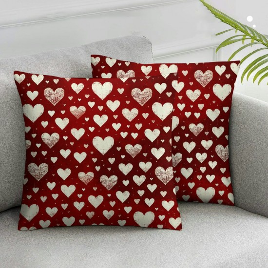 Ulloord AnyDesign Valentine's Day Pillow Covers Throw Pillow Case Cushion Cover for Home Couch Sofa Wedding Anniversary Decoration,