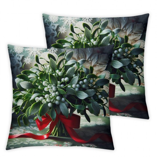 Ulloord AnyDesign Christmas Pillow Cover Throw Pillow Case Winter Cushion Cover Case for Party Home Farmhouse Couch Sofa Car,