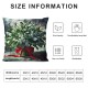 Ulloord AnyDesign Christmas Pillow Cover Throw Pillow Case Winter Cushion Cover Case for Party Home Farmhouse Couch Sofa Car,