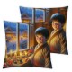 Ulloord AnyDesign Christmas Pillow Covers Throw Pillow Case Retro Cushion Covers for Winter ,