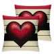 Ulloord  Valentine's Day Pillow Covers Love Be Mine Throw Pillow Case  White Black Stripes Hearts Cushion Cover for Home Couch Sofa Wedding Anniversary Decoration,