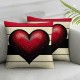 Ulloord  Valentine's Day Pillow Covers Love Be Mine Throw Pillow Case  White Black Stripes Hearts Cushion Cover for Home Couch Sofa Wedding Anniversary Decoration,