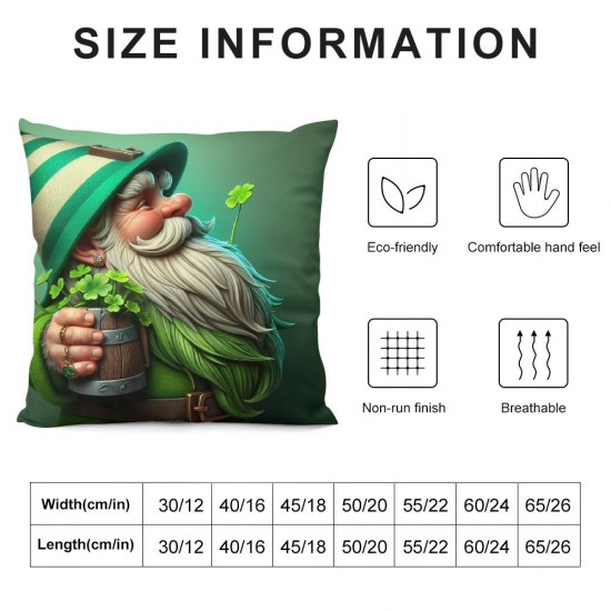 Ulloord Pillow Cover Throw Pillow Case Green Cushion Cover for Home Office Sofa Couch,