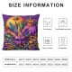 Ulloord Mardi Gras Pillow Covers Masquerade Mask Throw Pillow Covers Living Room Decorative Pillowcase Cushion Case for Sofa Couch