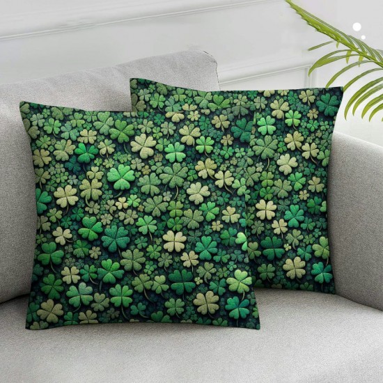 Ulloord Pillow Cover Throw Pillow Case Green Cushion Cover Case for Party Home Farmhouse Couch Sofa Car,