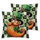 Ulloord Pillow Cover Pillow Case Green Home Love Throw Pillow Cover Cushion Cover for Home Office,