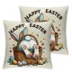 Ulloord AnyDesign Throw Pillow Covers Brown Rabbit Pillow Case Decorative Cushion Case for Home Office Room Couch Sofa