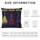 Ulloord  Halloween Throw Pillow Cover Witches Amuck I Put a Spell on You Party Pillowcase Sanderson Sisters Home Decorations Cushion Case for Sofa Couch