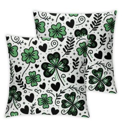 Ulloord St Patricks Day Pillow Covers Throw Pillows Green Home Sofa Decor Pillowcase Happy Pillows Decoration Cushion Cases