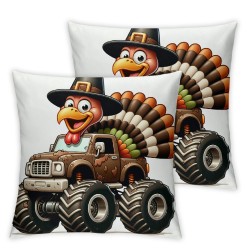 Thanksgiving Pillow Covers Thanksgiving Turkey Throw Pillows Thanksgiving Day Fall Autumn Pillowcase for Sofa Couch Holiday Home Decor