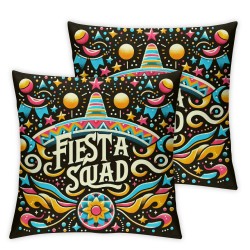 Ulloord Pillow Covers Sombrero Squad Throw Pillow Covers a Home Sofa Bedroom Decor Pillowcase Cushion Case Farmhouse Decorations