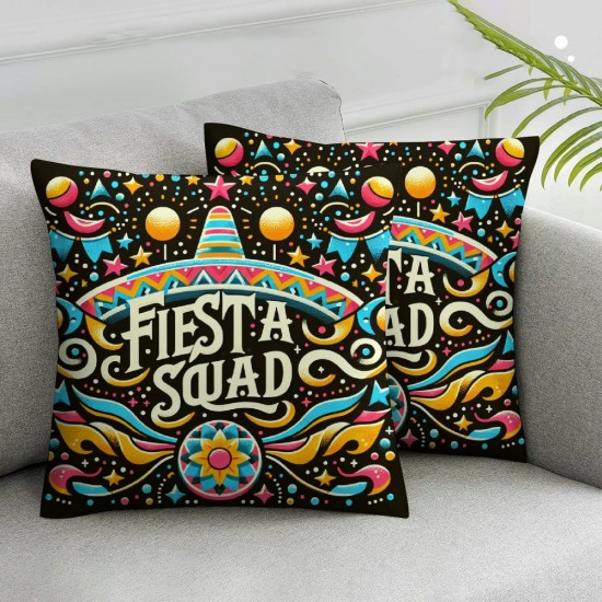 Ulloord Pillow Covers Sombrero Squad Throw Pillow Covers a Home Sofa Bedroom Decor Pillowcase Cushion Case Farmhouse Decorations