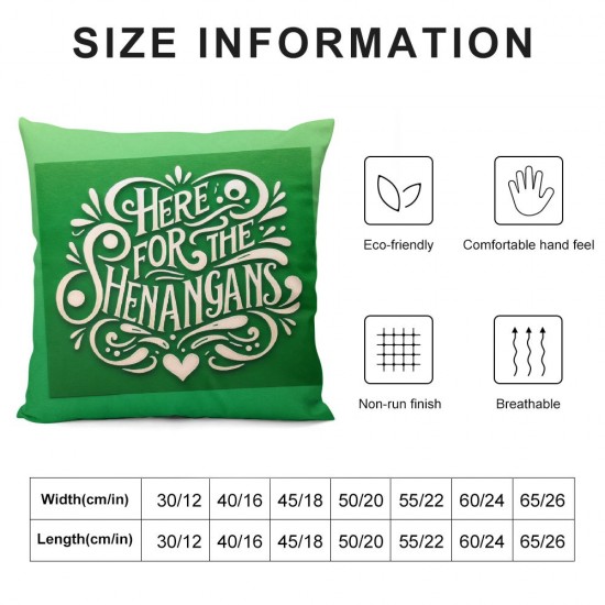 St Patricks Day Pillow Covers Here for The Throw Pillows Green Home Sofa Decor Pillowcase Pillows Decoration Cushion Cases