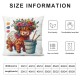 Ulloord Pillow Covers Throw Pillow Case Seasonal Flowers Cow Cushion Cover for Home Cushion Sofa Bedroom Decor,