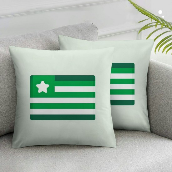 Ulloord Pillow Covers Green Lucky Throw Pillow Case Cushion Cover for Home Couch Sofa Party Decoration,