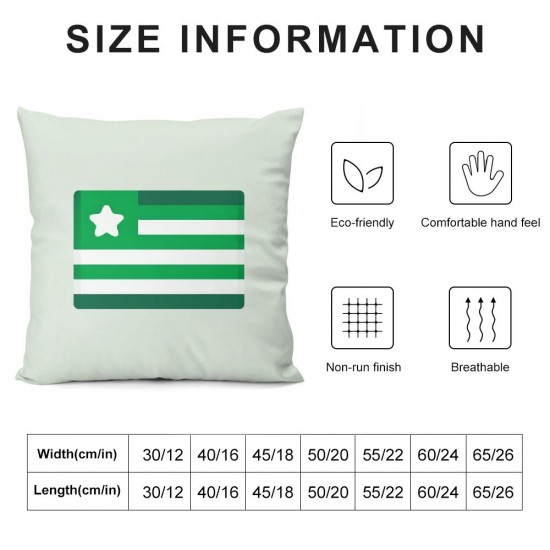 Ulloord Pillow Covers Green Lucky Throw Pillow Case Cushion Cover for Home Couch Sofa Party Decoration,