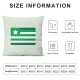 Ulloord Pillow Covers Green Lucky Throw Pillow Case Cushion Cover for Home Couch Sofa Party Decoration,