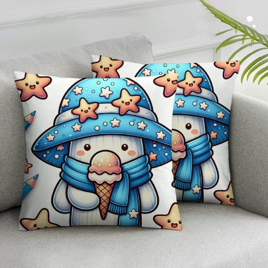 Ulloord Summer Beach Pillow Cover Funny Throw Pillow Case Beach Cushion Cover for Indoor Outdoor Home Bed Sofa Decoration,