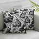 Ulloord Pillow Covers Throw Pillow Case Beige Rabbit Holiday Decorative Cushion Case for Home Office Room Couch Sofa,