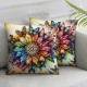 Ulloord Pillow Covers Decorative Throw Pillow Covers Petal Butterfly Bisexual Pillow Case Home Sofa Bedroom Living Room Cushion Case Farmhouse Decorations