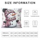 Ulloord Christmas Pillow Covers African American Black Santa Throw Pillows Snowman Pillowcase Home Decor Living Room Decorative Cushion Case for Sofa