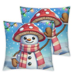 Ulloord Christmas Pillow Covers Decor Pillow Covers My Favorite Color Is Winter Pillowcase Home Decor Living Room Decorative Cushion Case for Sofa Couch