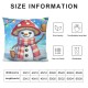 Ulloord Christmas Pillow Covers Decor Pillow Covers My Favorite Color Is Winter Pillowcase Home Decor Living Room Decorative Cushion Case for Sofa Couch