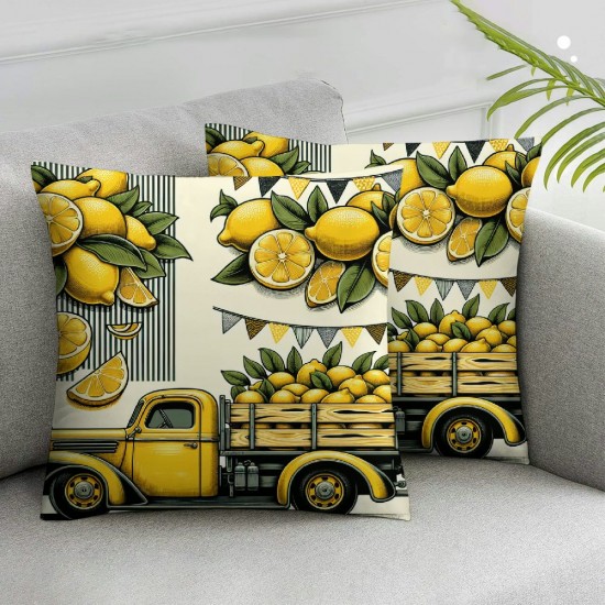 Ulloord Pillow Covers Summer Throw Pillow Case Cushion Case Buffalo Plaids Decorative Pillow Case Cover for Home Sofa Couch,